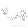 8,8 &#39;- [karbonylbis [imino-3,1-fenylenkarbonylimino (4-metyl-3,1-fenylen) karbonylimino]] bisnaftalen-1,3,5-trisulfonsyra CAS 145-63-1